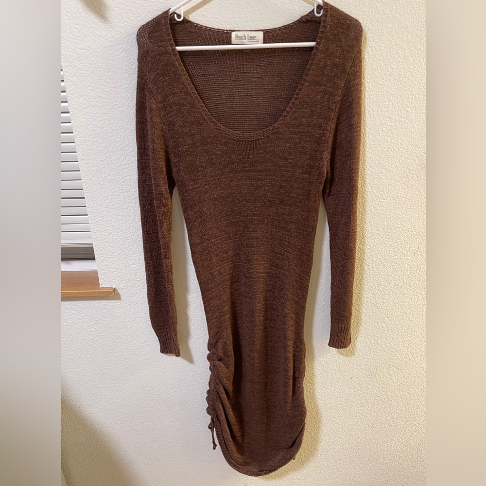 Peach Love Sweater dress